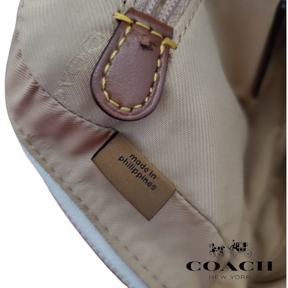 Coach 31695 Rose Print Coated Canvas Crossbody Camera Bag with Leather Tassel - Picture 16 of 17